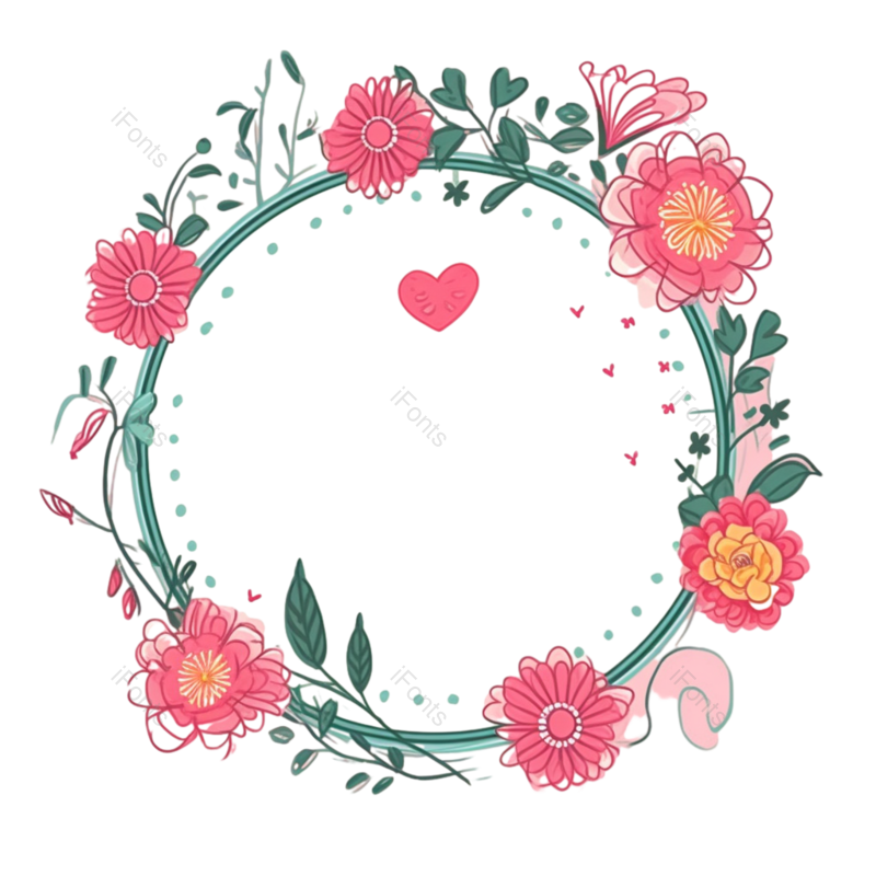 花卉插画图片,花朵插画元素,PNG,免抠素材